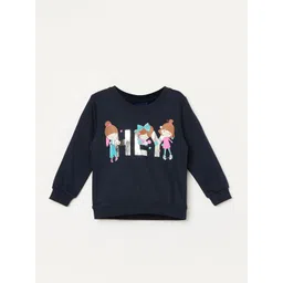 Juniors by Lifestyle Girls Graphic Printed Round Neck Pullover Sweatshirt-picture-30