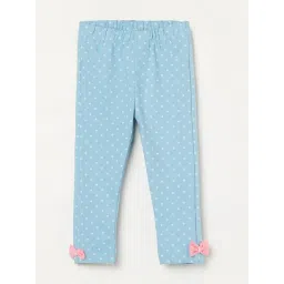 Juniors by Lifestyle Girls Light Blue Cotton Printed Jeggings-picture-25