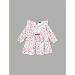 Juniors by Lifestyle Girls Multicolor Cotton Floral Full Sleeves Dress-picture-21