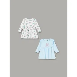 Juniors by Lifestyle Girls Multicolored Cotton Printed Dress Pack of 2-picture-13