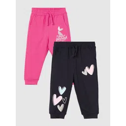 Juniors by Lifestyle Girls Pack of 2 Graphic Printed Joggers-picture-31