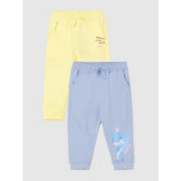 Juniors by Lifestyle Girls Pack of 2 Graphic Printed Pure Cotton Joggers-picture-32