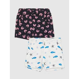 Juniors by Lifestyle Girls Pack of 2 Printed Shorts image 1