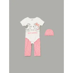 Juniors by Lifestyle Girls White Cotton Printed Gift Set-picture-11