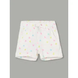 Juniors By Lifestyle Girls White Cotton Printed Shorts-picture-29