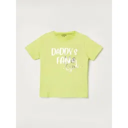 Juniors by Lifestyle Lime Cotton Printed Regular Fit T-Shirt-picture-15