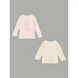 Juniors By Lifestyle Multicolor Cotton Regular Fit Striped Dress - Pack Of 2-picture-10