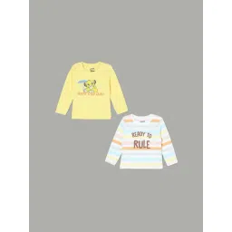 Juniors by Lifestyle Multicolor Printed Regular Fit T-Shirts - Pack of 2-picture-28