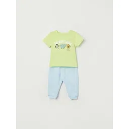 Juniors by Lifestyle Multicolor Printed T-Shirt with Joggers-picture-19