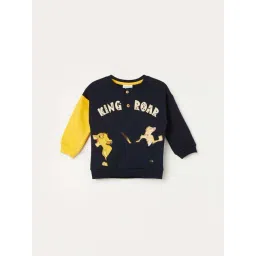 Juniors by Lifestyle Navy Printed Regular Fit Sweatshirt-picture-21