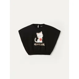 Juniors by Lifestyle Print Batwing Sleeve Cotton Kaftan Top-picture-21