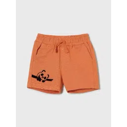 Juniors By Lifestyle Rust Cotton Regular Fit Printed Shorts-picture-47