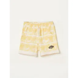 Juniors by Lifestyle Yellow Printed Regular Fit Shorts-picture-16