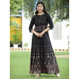 Juniper Black Printed Lehenga Choli Set-picture-19