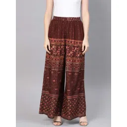 Juniper Brown Printed Palazzos-picture-22