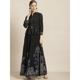 Juniper Floral Printed Ready to Wear Lehenga & Blouse-picture-36