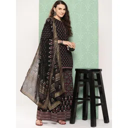 Juniper Floral Printed Regular Kurta with Sharara & With Dupatta-picture-37