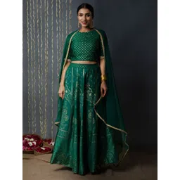 Juniper Printed Ready To Wear Lehenga & Blouse With Dupatta-picture-10