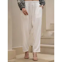 Juniper White Solid Pants-picture-48