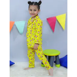 JUNITOS Girls Minnie Mouse Printed Pure Cotton Night suit image 4
