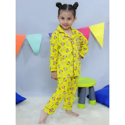 JUNITOS Girls Minnie Mouse Printed Pure Cotton Night suit image 5