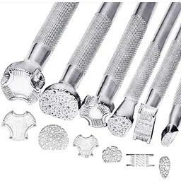 Jupean Leather Stamping Tools, Leather Working Saddle Making Stamps Set Special Shape Stamp Punch Set Carving Leather Craft Stamp Handmade Art Tools-picture-24