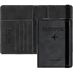 juragh Passport Holder & Cover with Card and Boarding Pass Slots – PU Leather Bi-Fold Travel Wallet Case Blocking Travel Accessory for Passports, Credit Cards & IDs (Multicolor) (Pack of 1)-picture-40