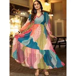 JURIP TRENDS Print A-Line Maxi Dress-picture-27