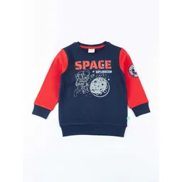 JusCubs Boys Navy Blue Printed Cotton Sweatshirt-picture-53