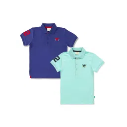 JusCubs Boys Pack Of 2 Polo Collar Cotton T-shirt-picture-44