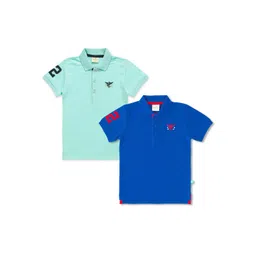 JusCubs Boys Pack Of 2 Polo Collar Cotton T-shirt-picture-58