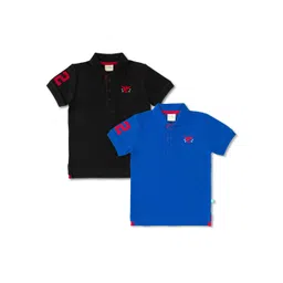 JusCubs Boys Pack Of 2 Polo Collar Cotton T-shirt-picture-53