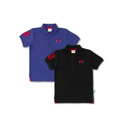 JusCubs Boys Pack Of 2 Polo Collar Cotton T-shirt-picture-20