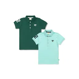 JusCubs Boys Pack Of 2 Polo Collar Cotton T-shirt-picture-54