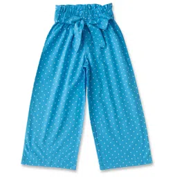 JusCubs Cotton  Polka Dots Printed Palazzo - Blue-picture-18