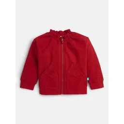 JusCubs Girls Fleece Bomber with Embroidered Jacket-picture-47