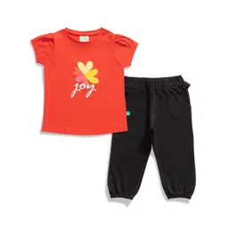 JusCubs Girls Printed Pure Cotton Top With Trouser-picture-10