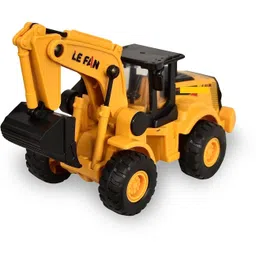 just craft Unbreakable Small Excavator Construction Truck Toy for Kids 3+ Years (Yellow)-picture-28