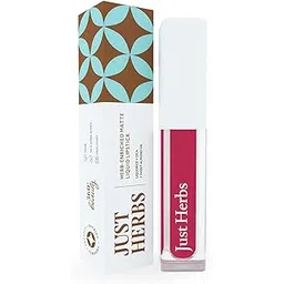 Just Herbs Ayurvedic Creamy Matte Long Lasting Liquid Lipstick with Liquorice & Sweet Almond Oil - Peony Pink - 2 ml-picture-12