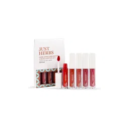Just Herbs Matte Liquid Lipstick Set of 5 with Sweet Almond Oil (Deeps & Reds)-picture-17