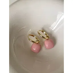 Just Lil Things Artificial Stones Studded Square Shaped Drop Earrings-picture-14