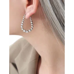 Just Lil Things Contemporary Half Hoop Earrings-picture-37