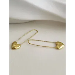 Just Lil Things Gold-Plated Heart Shaped Drop Earrings-picture-28