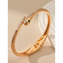 Just Lil Things Gold-Plated Stone Studded Wraparound Bracelet image 2