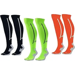 just rider Men Sport Football Soccer Long Socks Over Knee High Sock Baseball Hockey-picture-14