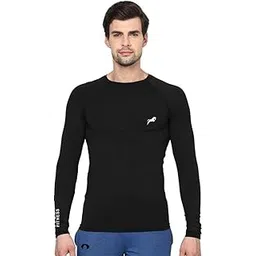 just rider Men's Compression T-Shirt Top Skin Tights Fit Lycra Inner Wear Full Sleeve for Gym Cricket Football Badminton Sports-picture-12