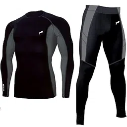 JUST RIDER Polyester Spandex Men's Sports Running Set Compression Shirt + Pants Skin-Tight Long Sleeves Quick Dry Fitness Tracksuit Gym Yoga Suits-picture-35