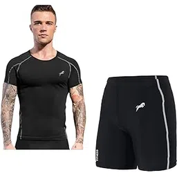 JUST RIDER Swimwear Half Sleeve T-Shirt and Shorts for Men & Women-picture-21