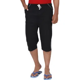 just try fashion Striped, Solid Men Three Fourths-picture-19