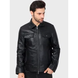 Justanned Men Leather Biker Jacket-picture-12